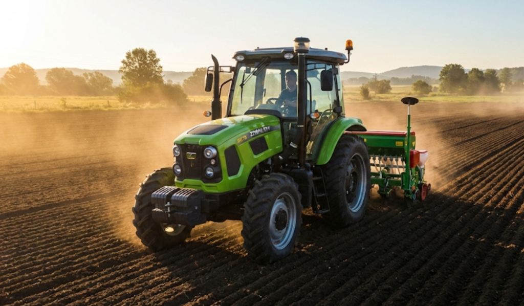 Tractor para siembra de maíz