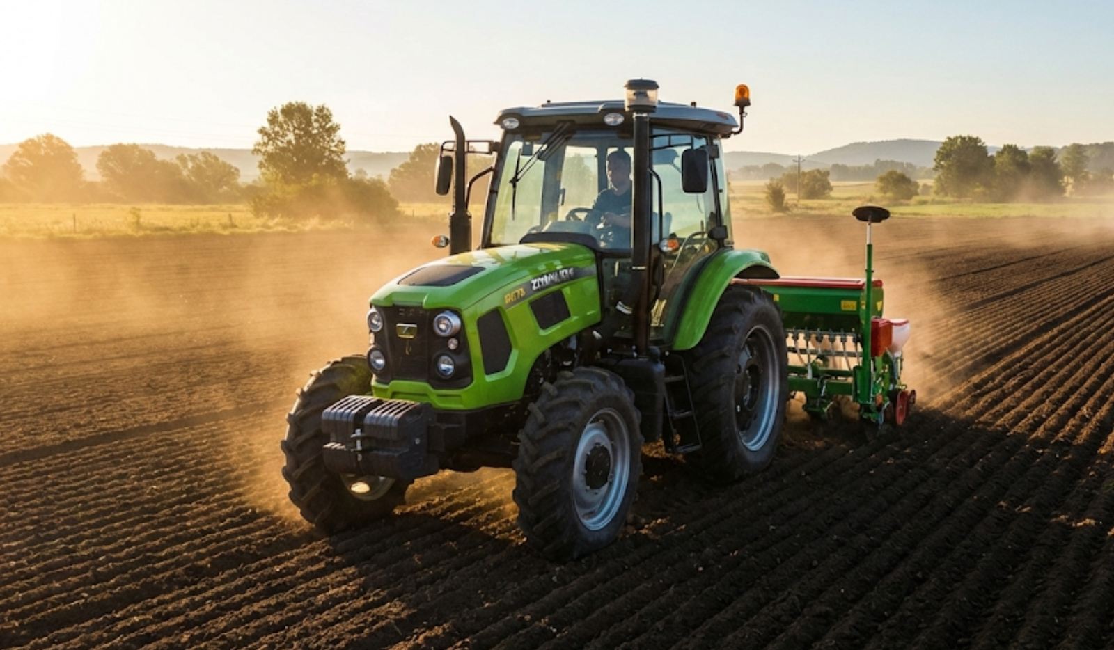Tractor para siembra de maíz