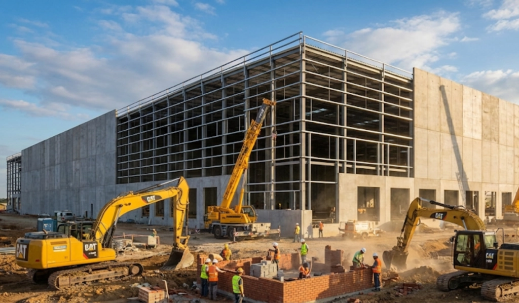 Construcción de parques industriales