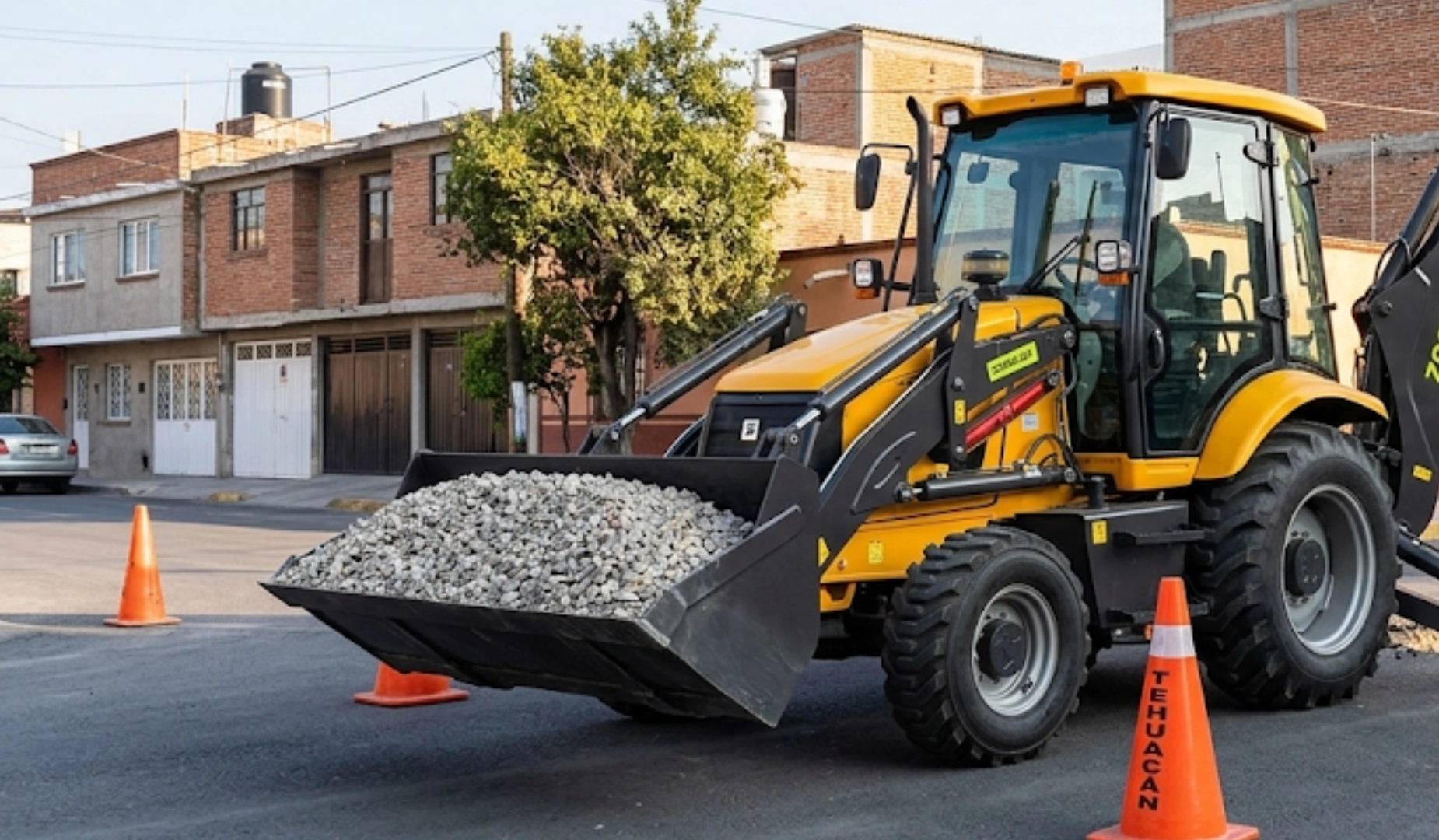 retroexcavadora versatilidad 2-en-1