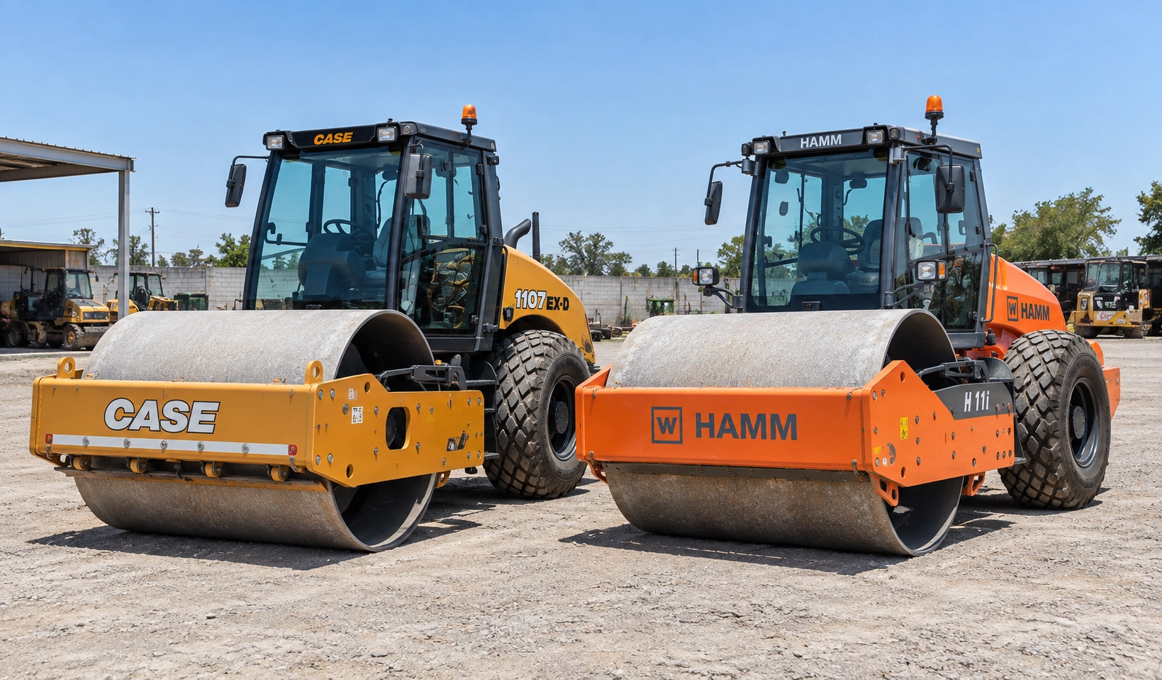 Vibrocompactadores CASE y HAMM